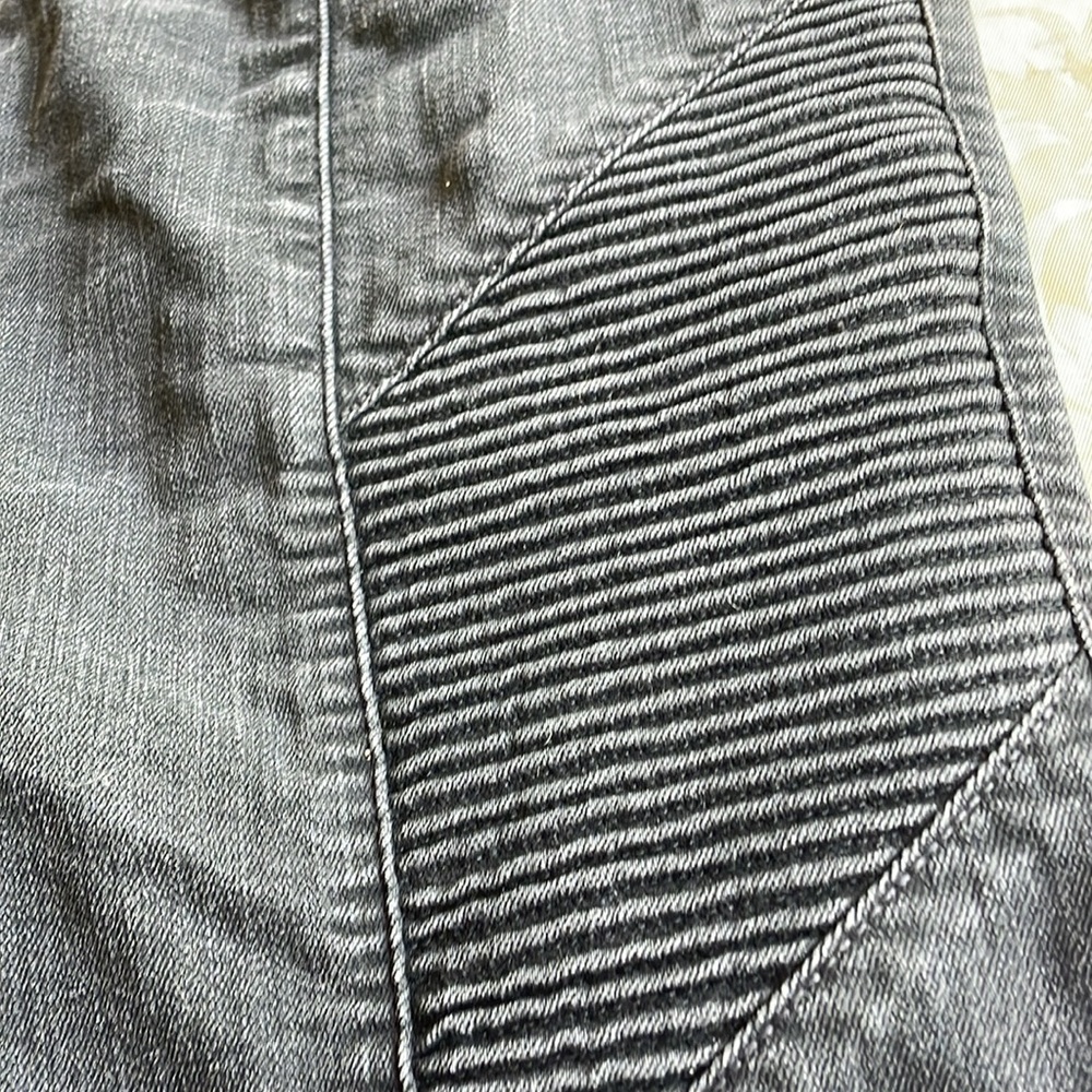 Pierre Balmain Biker Moto Black Skinny Jeans - Picture 9 of 15